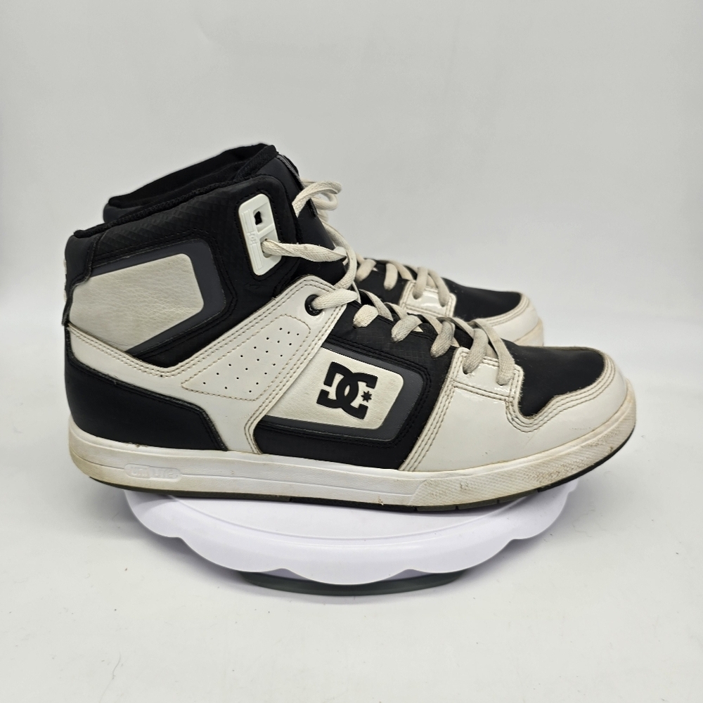 Dc Shoes Men's 13 Factory Lite High Top Skate Trainers White Black Sneakers - Picture 5 of 7